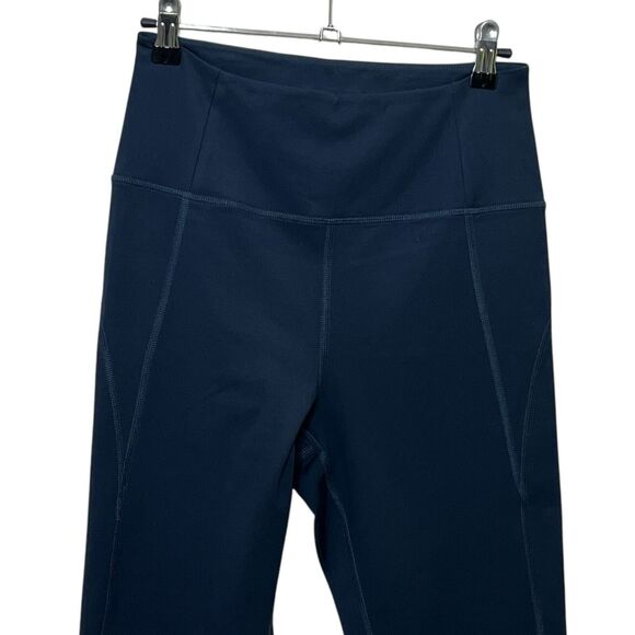 Girlfriend Collective High Waist Cropped Leggings Navy Blue Women’s Size Medium - Picture 3 of 11